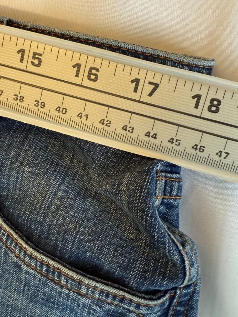 a.n.a A NEW APPROACH HIGH RISE CROP WIDE LEG MEDIUM WASH STRETCH JEANS WOMENS 16 - Picture 10 of 16